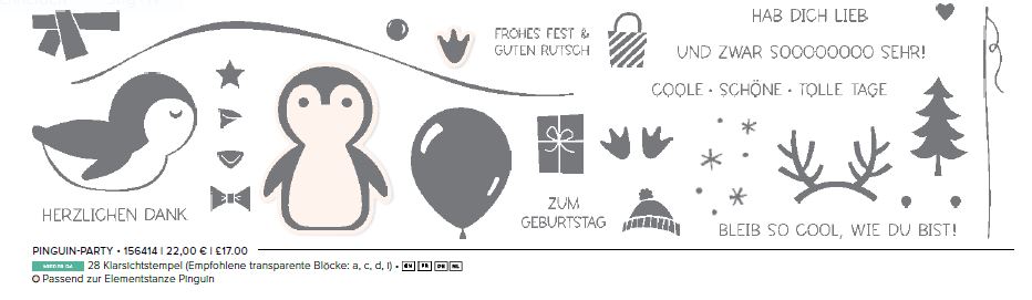 Stempel Pinguin-Party, Mini JD 2022, s. 22