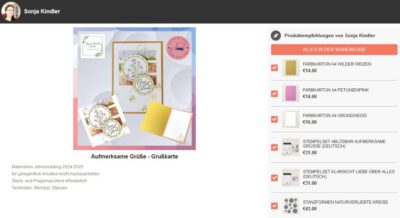 Online Shop - Materialien des Blogbeitrag