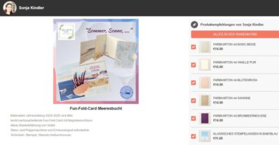 Online Shop - Materialien des Blogbeitrag