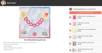 Online Shop - Materialien des Blogbeitrag