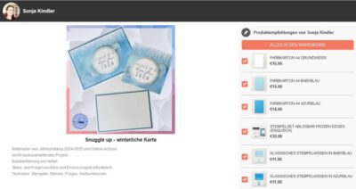 Online Shop - Materialien des Blogbeitrag