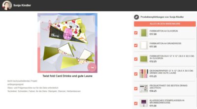Online Shop - Materialien des Blogbeitrag