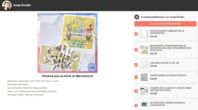 Online Shop - Materialien des Blogbeitrag