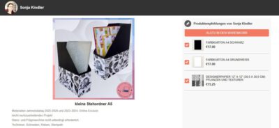 Online Shop - Materialien des Blogbeitrag