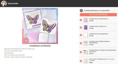 Online Shop - Materialien des Blogbeitrag