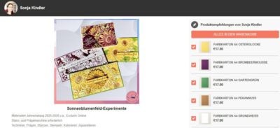 Online Shop - Materialien des Blogbeitrag