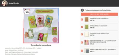 Online Shop - Materialien des Blogbeitrag